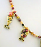 Michal Golan Bronze Multi Pearl Fish Pendants