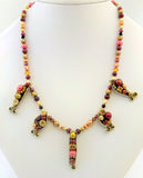 Michal Golan Bronze Multi Pearl Fish Pendants