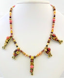 Michal Golan Bronze Multi Pearl Fish Pendants