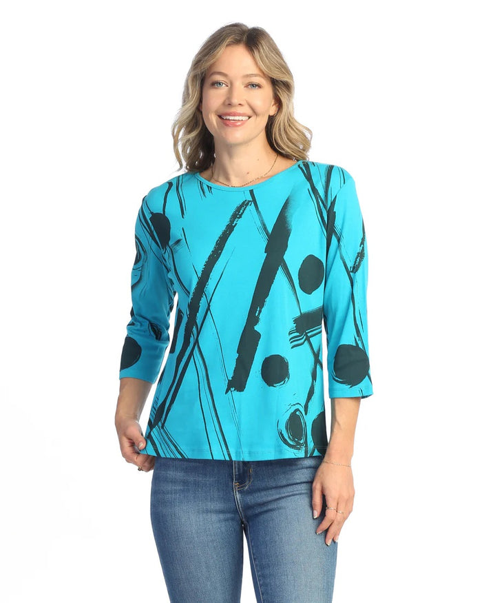 Jess & Jane Bimba Printed Cotton Top