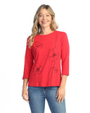 Jess & Jane Sketch Printed Cotton Top