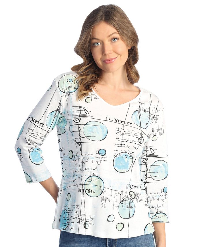 Journey Printed Cotton Top