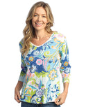 Marina Printed Cotton Top