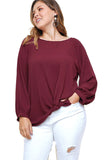 Gathered Long Sleeve Top