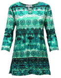 Rylan Green Print Top