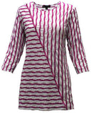 Wavy Stripe Top, Pink