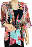 Peachy Floral Kimono Jacket