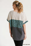 Dalmatian Color Block Top, Mint