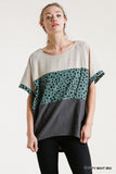Dalmatian Color Block Top, Mint