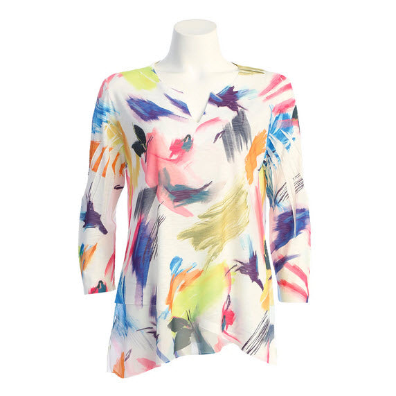 jess & jane chiffon border tunic top