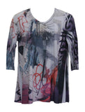 Graffiti Art 3/4 Sleeve Top