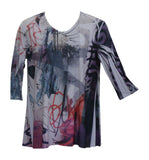 Graffiti Art 3/4 Sleeve Top