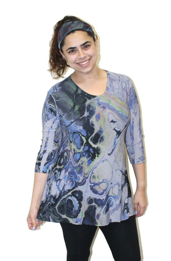 Water Color 3/4 Sleeve Top
