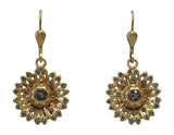 Catherine Popesco Small Crystal Flower Earrings