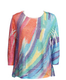 Catalina Boucle Mesh Top