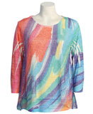 Catalina Boucle Mesh Top
