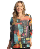 Geneva Boucle Mesh Top