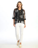 Canvas Mesh Cardigan