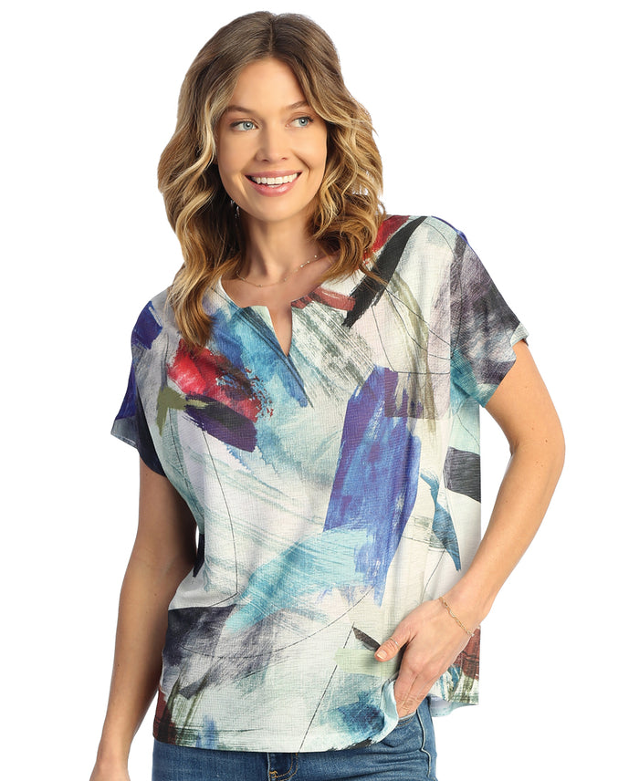 Vista Notch Neck Top