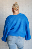 Oversized Cardigan, Blue