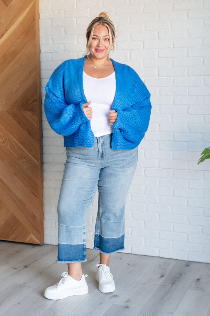 Oversized Cardigan, Blue