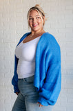 Oversized Cardigan, Blue