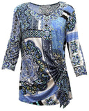 Contour Side Tie Top, Blue
