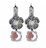 Mariana Flower Drop Crystal Earrings