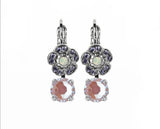 Mariana Flower Drop Crystal Earrings