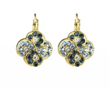 Mariana Swirl Cluster Crystal Earrings