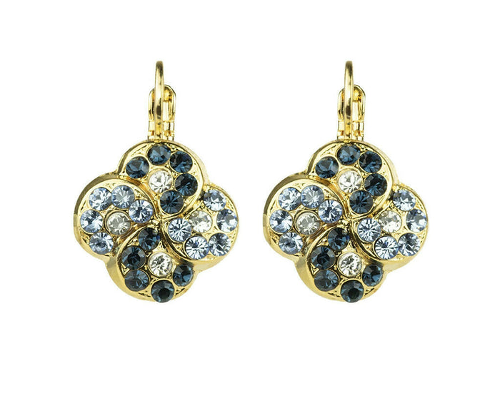 Mariana Swirl Cluster Crystal Earrings