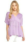 Double V Tiered Top, Lavender