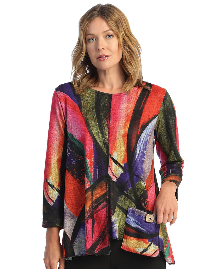 Vera French Brushed Knit Top