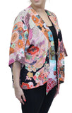 Peachy Floral Kimono Jacket