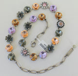 mariana large floral necklace swarovski crystals