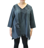 MODESCE HAND PAINTED SWIRL TUNIC