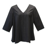 Glow Twill Center Panel Top, Black