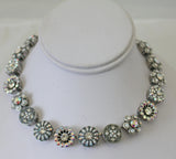 Mariana Clear, White & AB Large Floral Swarovski Crystal Necklace