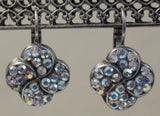 Mariana Clear AB Clover Swarovski Crystal Earrings