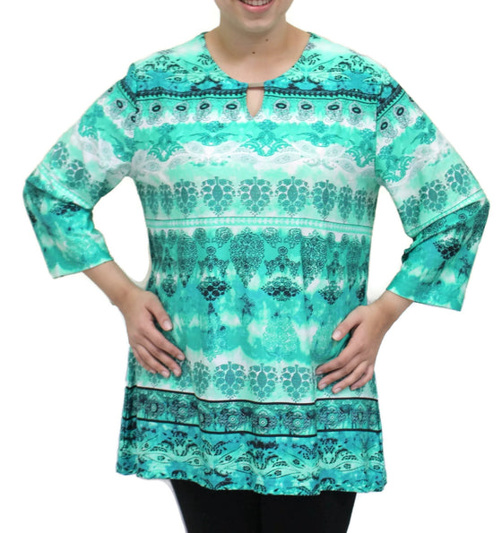 Rylan Green Print Top