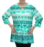 Rylan Green Print Top