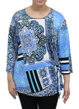 Contour Side Tie Top, Blue