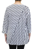 Wavy Stripe Top, Black