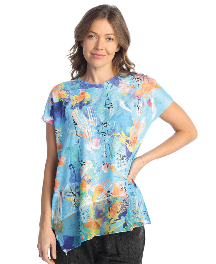 Brook Light Knit Asymmetric Top