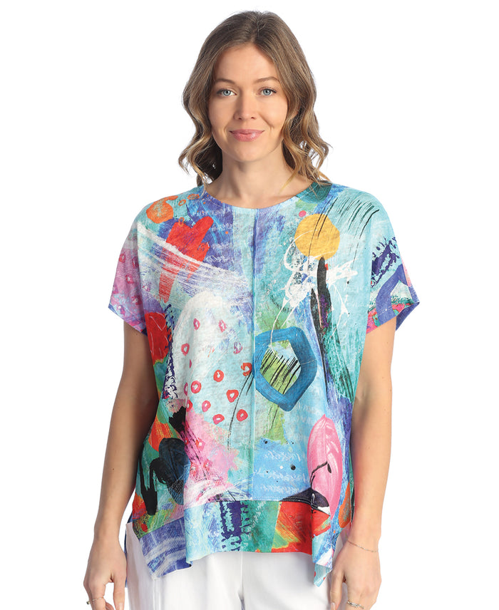 Canvas Front Seam Light Knit Top