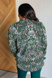 Damask Print Blouse