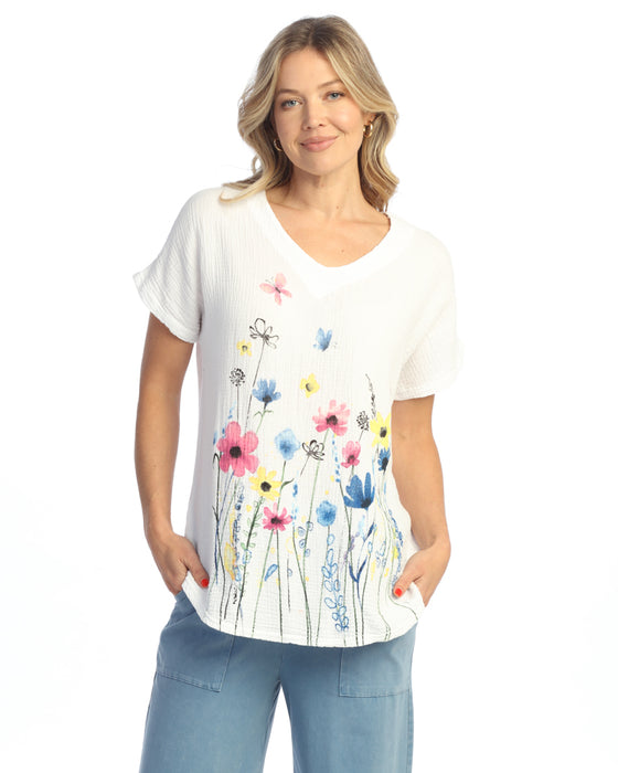 Jess & Jane Mineral Washed Double Gauze Top