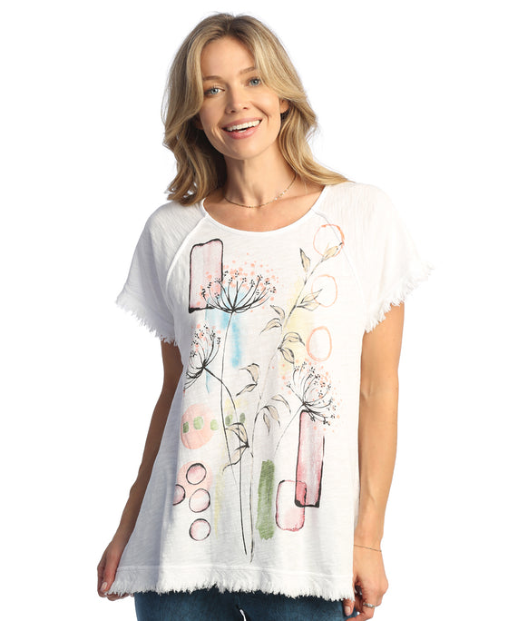 Jess & Jane Provence Mineral Washed Gauze & Cotton Top