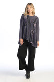 Staccato Mineral Washed Cotton Asymmetric Hem Top