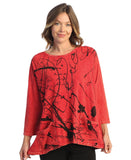 Scrolls Mineral Washed Patch Pocket Cotton Top